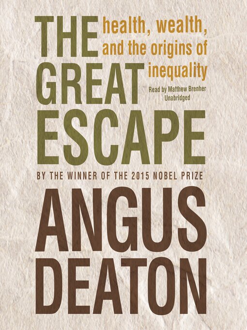 Title details for The Great Escape by Angus Deaton - Wait list